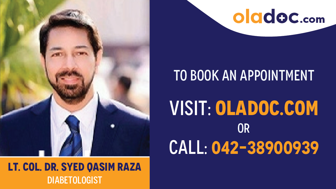 Book appointment with Dr.Dr.Syed Qasim Raza-best Diabetologist in Islamabad